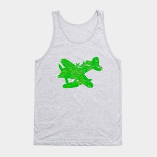 Little Floatplane, Green Tank Top